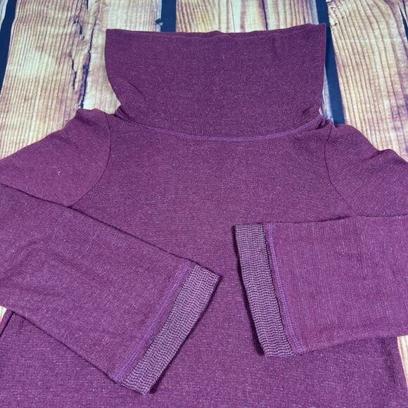Anthropologie x Maeve Sweater Women's Medium Burgundy Cowl Neck Pullover Tunic - Picture 3 of 12
